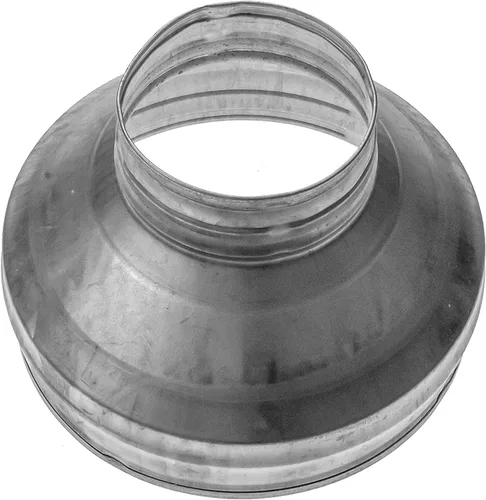 Miniatura 16 de Repa Market Reductor de conducto redondo macho de 4 a 3 pulgadas - Acoplador/aumentador de tubo de acero galvanizado - Acoplamiento para sistemas
