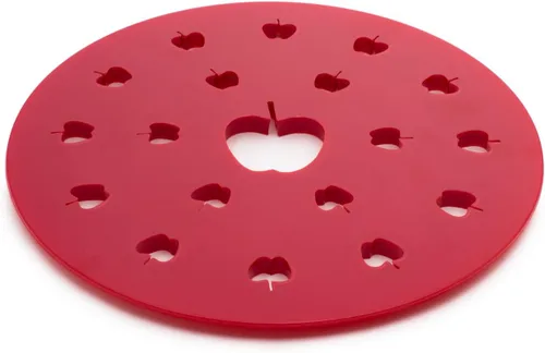 Miniatura 2 de Fox Run Cortador superior para pastel de manzana, plástico, rojo, 9.5 x 9.5 x 0.25 pulgadas