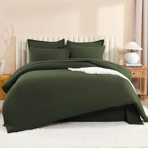 Miniatura 25 de Litanika Cama en una Bolsa King Beige - Juego de Ropa de Cama de 7 Piezas Tamaño King, Juego de Edredón de Cama, Juego de Edredón con Edredón, 02