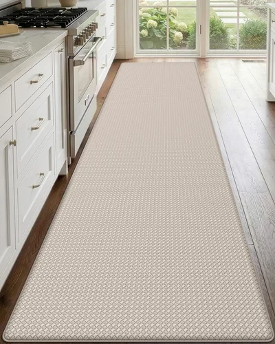 Miniatura 11 de DEXI Alfombrillas de Cocina Acolchadas Anti Fatiga, 17x59, Alfombra de Pasillo para Estar de Pie Impermeable, Espuma Viscoelástica Cómoda Acolchada