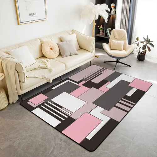 Miniatura 8 de Alfombra decorativa de fresa de 3 x 5 para niños, con estampado de frutas tropicales, para niños y niñas, alfombra con estampado de fresas dulces