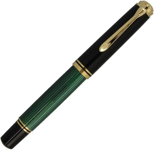 Miniatura 3 de Pelikan Pluma estilográfica Premium M400 EF-Negro/Verde