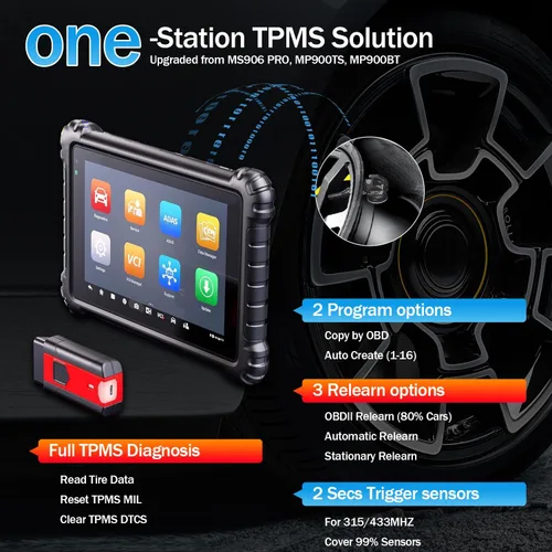 Miniatura 3 de Autel MaxiSys MS906 Pro TS Escáner OBD2 profesional con programación TPMS ECU Coding 36+ funciones de servicio, herramienta de diagnóstico