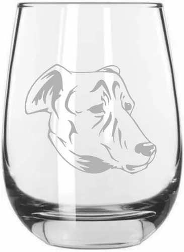 Miniatura 284 de Sakhalin Husky Dog - Copa de vino grabada personalizada de 15.25 onzas sin tallo