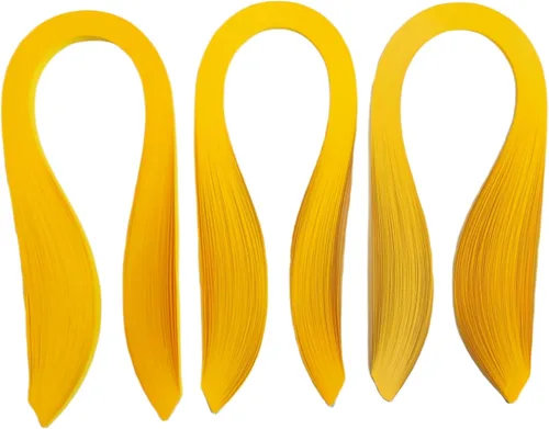 Miniatura 10 de Tiras de papel de filigrana dorada de 0.197 in, 0.118 in, 0.394 in, tiras de filigrana de papel, manualidades, 21 pulgadas de longitud, 120 piezas