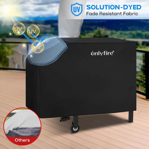 Miniatura 5 de Onlyfire Cubierta de plancha para parrilla Blackstone de 28 pulgadas, 600D resistente a los desgarros, cubierta de parrilla para parrilla Blackstone