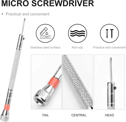 Miniatura 3 de Kit de reparación de lentes de sol con destornillador para reparación de gafas de sol, 630 piezas, con destornillador para reparación de gafas