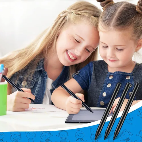Miniatura 6 de 24 bolígrafos de repuesto para lápiz capacitivo LCD, para tableta de escritura LCD, bloc de dibujo, tablones de mensajes para niños y adultos
