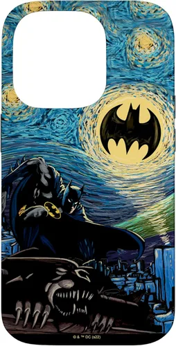 Miniatura 16 de Funda de pintura estilo noche estrellada de Batman para iPhone 13 DC Comics
