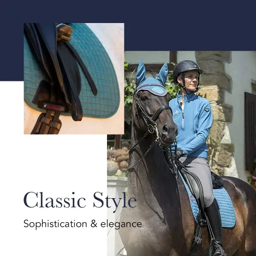 Miniatura 2 de LeMieux Dressage Sensitive - Almohadilla cuadrada para sillín inglesa para caballos, equipo y accesorios de equitación ecuestre (negro - grande)