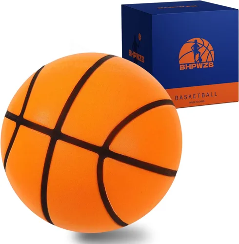 Pelota de baloncesto silenciosa Tamaño Regalo Embalaje Cumpleaños Bola de espuma para interiores Naranja | Dribbling silencioso para entrenamiento