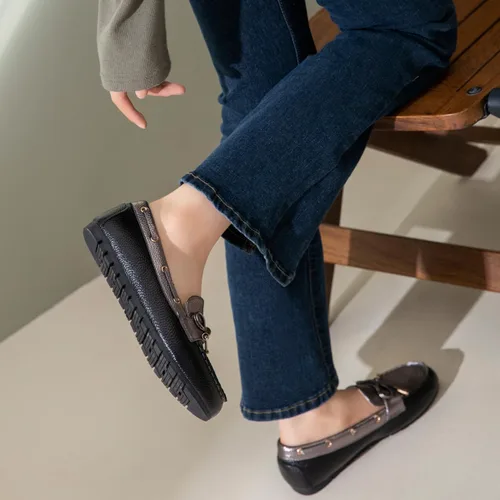 Miniatura 9 de Mocasines casuales para mujer, zapatos planos elegantes y cómodos