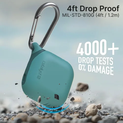 Miniatura 5 de Catalyst Funda impermeable para AirPods 4, protección contra caídas para Apple AirPods de 4ª generación con mosquetón, funda de silicona de carga A4