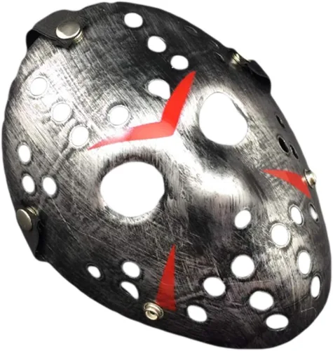 Miniatura 7 de Leprato Máscara de Halloween Retro Espesar Máscara de Hockey de Horror Máscara de Halloween Máscara de Paty Cosplay Máscara de Disfraz