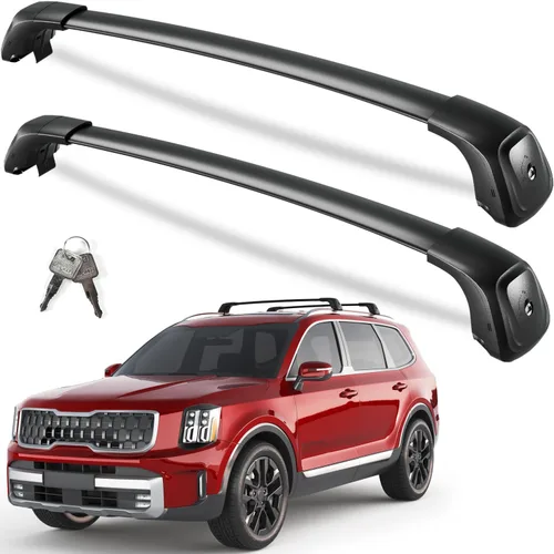 Miniatura 10 de KINGGERI Barras transversales de techo con cerradura de 330 libras compatibles con Volkswagen VW Atlas Cross Sport 2020-2026