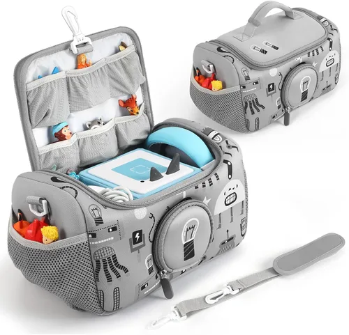 Estuche de Transporte OUKNAK para el Set Inicial de Toniebox, Bolsa de Almacenamiento para Portador de Toniebox 2, Estuche de Transporte para Gris