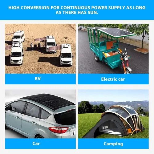 Miniatura 2 de Cargador de batería solar de 100 W y 18 V, controlador USB portátil, kit de carga de panel monocristalino, kit de panel solar para barco, coche, RV