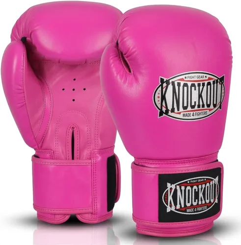 Miniatura 10 de Guantes de Boxeo de Gel Knockout para Hombres y Mujeres - Entrenamiento Profesional de Sparring, Cuero Maya Hide Muay Thai MMA Kickboxing, Guantes