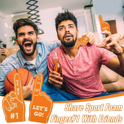 Miniatura 4 de 100 Pieces Mini Foam Finger Football Party Favors #1 Sports Fan Foam Finger Football Party Supply Basketball Baseball Soccer Sporting Events