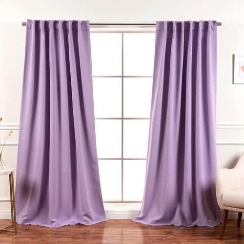 Miniatura 35 de Best Home Fashion Paneles de Cortinas Opacas Premium - Tratamiento de Ventana con Aislamiento Térmico Sólido Cortinas Opacas para Dormitorio