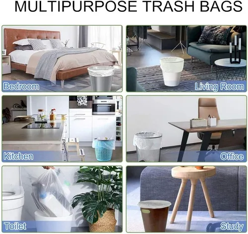 Miniatura 3 de Magesh - Bolsas de basura pequeñas, bolsas de basura pequeñas de 4 galones, bolsas de basura pequeñas, forros de basura fuertes para baño