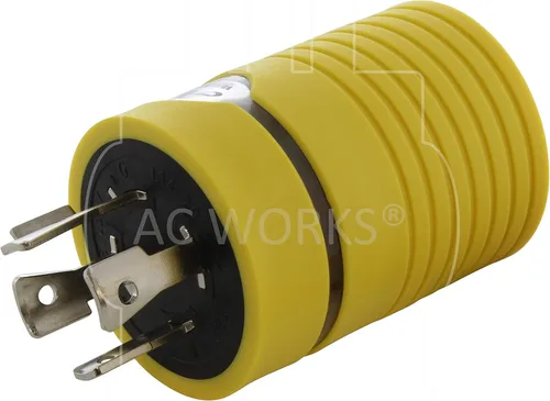 Miniatura 6 de AC WORKS Generador a adaptador RV de 30 amperios (L5-20 20A 3 clavijas de bloqueo compacto) Amarillo