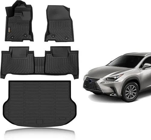 Miniatura 29 de Alfombrillas de TPE para Toyota Highlander 2014-2019 7 y 8 asientos, protección para todo tipo de clima, forros de piso de automóvil resistentes