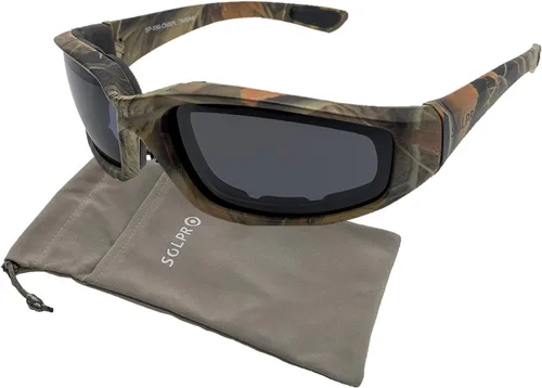 Gafas de equitación para motocicleta, acolchadas a prueba de viento, polarizadas, TR90, marco flotante para actividades al aire libre, deportes y