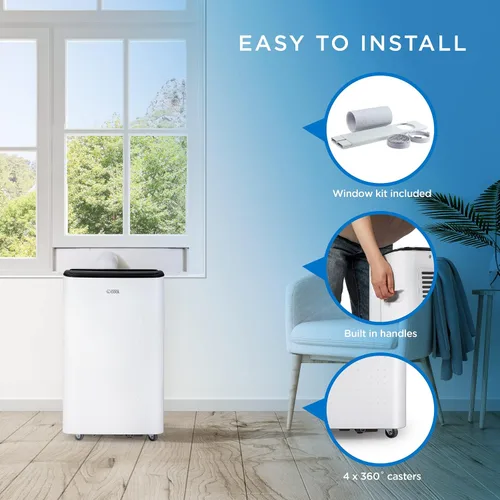 Miniatura 5 de COMMERCIAL COOL Aire acondicionado portátil de 12,000 BTU unidad de aire acondicionado con deshumidificador y ventilador, unidad de aire