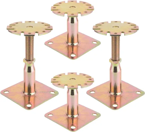 Miniatura 6 de Base elevada ajustable de poste de 4 piezas, vigas de soporte, vigas de soporte de piso, la mayoría de los sistemas de soporte de productos
