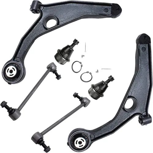 Miniatura 332 de Detroit Axle - Kit de extremo delantero para Chrysler 300 Dodge Charge Challenger 2011-2023, 2 brazos de control inferiores traseros 2 rótulas