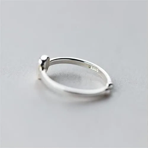 Miniatura 4 de Pendientes de tuerca de cristal de dientes pequeños y divertidos aretes para mujeres y hombres