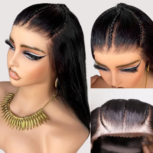Miniatura 42 de BAIICS Pelucas de cabello humano rubio miel con encaje frontal transparente HD de 13 x 6 pulgadas, peluca frontal de encaje transparente HD 12A