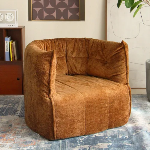 Miniatura 15 de N&V Mid Century Brigantin - Sofá de relajación profunda, felpilla suave de primera calidad, para sala de estar, dormitorio y oficina