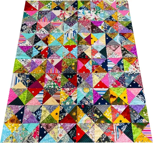 Miniatura 3 de LUMANSUO 50 piezas de tela de algodón de 12 x 12 pulgadas, retazos para acolchado, paquetes de tela de algodón para bricolaje, diseño floral