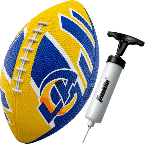 Miniatura 10 de Franklin Sports NFL Team Footballs - Rubber Youth Mini Balls for All Teams - Kids 8.5" Football + Air Pump Sets - Official NFL Licensed