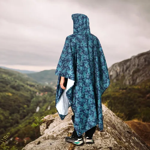 Miniatura 4 de Anyoo Waterproof Rain Poncho for Adults Lightweight Raincoat for Men Women Jacket Coat Hooded for Hiking Outdoor Activities