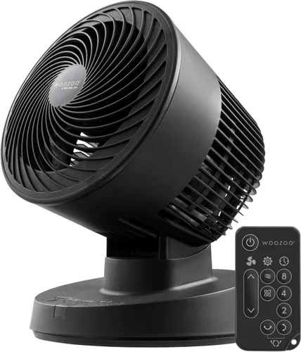 Miniatura 12 de IRIS USA - Ventilador WOOZOO de circulación oscilante de aire, estilo globo, compacto y personal con mando a distancia, 12 pulgadas, PCF-SC15