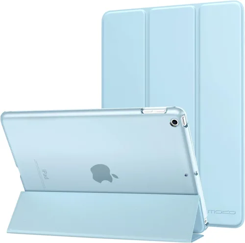 Miniatura 34 de MoKo Funda para iPad 9.7 2018/2017 de 5ª / 6ª Generación - Funda delgada y ligera con soporte para Smartphone con parte trasera translúcida