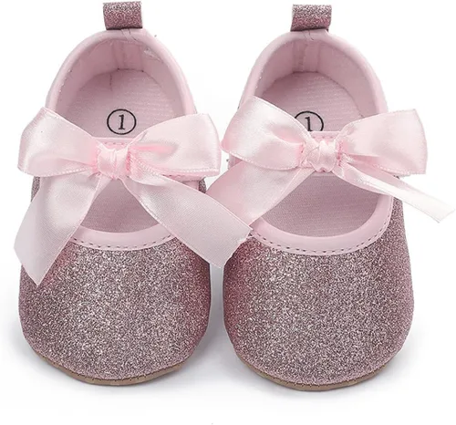 Miniatura 4 de LAFEGEN Zapatos de bebé para niña, antideslizantes, suela suave, de piel sintética, para bebé, Mary Jane, zapatos planos para primeros pasadores