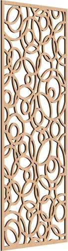 Miniatura 151 de Latrobe Paneles de pared decorativos de madera con calado, 9 3/8 pulgadas de ancho x 24 3/8 pulgadas de alto x 3/8 de alto, roble rojo rojo (Red Oak)