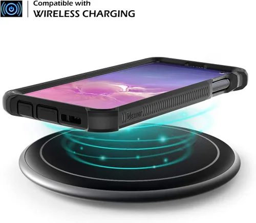 Miniatura 7 de Dexnor Funda para Galaxy S10E con protector de pantalla integrado, transparente, resistente, de cuerpo completo, a prueba de golpes, parte trasera