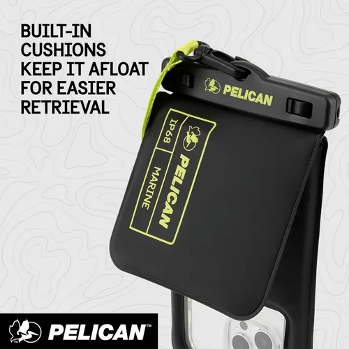 Miniatura 7 de Pelican Marine - Bolsa impermeable para teléfono IP68 con bolsillo de almacenamiento (grande) - Estuche impermeable flotante para teléfono