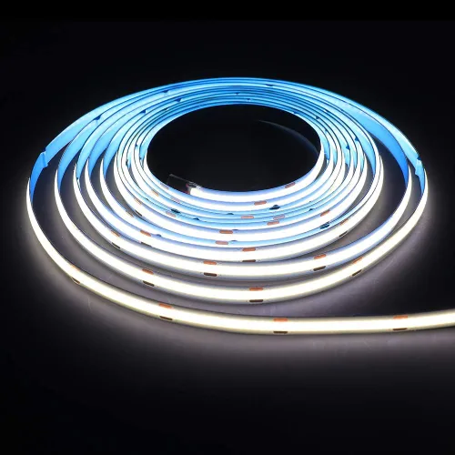 Miniatura 15 de COB - Tira de luces LED, 16.4 ft/16.4 pies, flexible, flexible, flexible, flexible, luces de cuerda LED COB, 12 V, 320 LEDs/m, blanco cálido, 3000