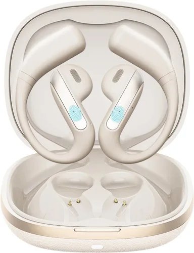 Miniatura 10 de Piluyaa Auriculares Bluetooth 5.3 de oreja abierta, auriculares inalámbricos deportivos con micrófono integrado con ganchos para los oídos