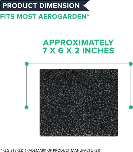 Miniatura 3 de Think Crucial Recambios para filtros de esponja AeroGarden compatibles con bombas Miracle-GRO AeroGarden, reduce la suciedad y los desechos