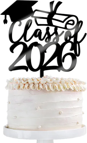 Miniatura 22 de Gold Class of 2025 - Decoración para tartas de graduación con purpurina para la clase de 2025, suministros de fiesta de graduación – Graduados