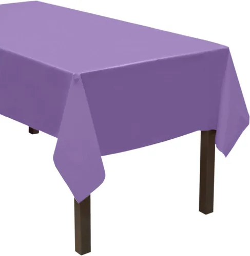 Miniatura 16 de Party Essentials ValuMost - Mantel de plástico disponible en 36 colores, 54 x 108 pulgadas, lavanda