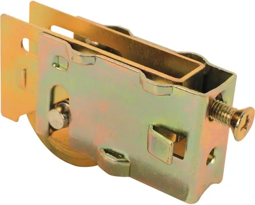 Prime-Line D 1688 1-1/4 In. Rodamiento de bolas de acero Rodamiento de puerta corredera (un solo paquete), zinc amarillo