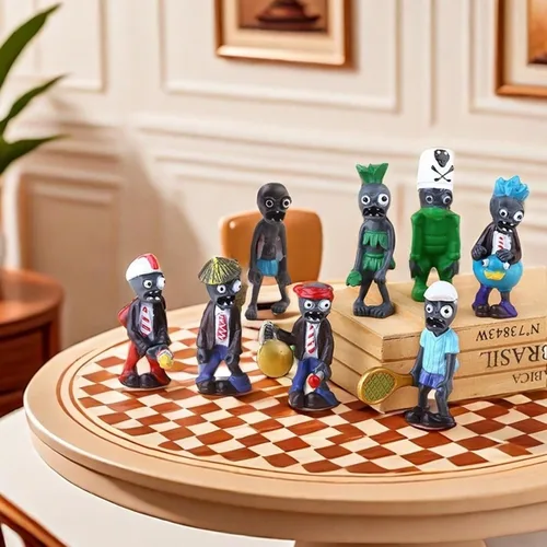 Miniatura 4 de JHESAO Juego de 17 piezas de juguetes de plantas de PVZ, figuras de zombies, serie PVZ, juguetes de PVC, grandes regalos para niños y fanáticos